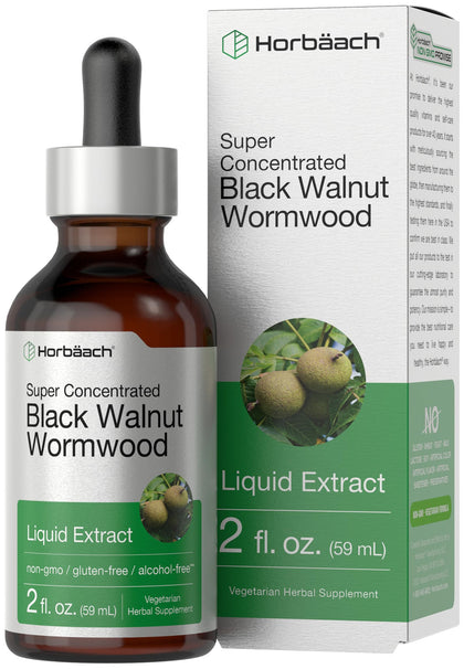 Horbäach Extrait de Coque de Noix Noire et Absinthe 60 ml - vue avant