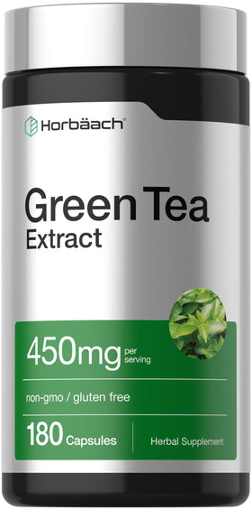 Horbäach extrait de thé vert 450mg boîte de 180 capsules