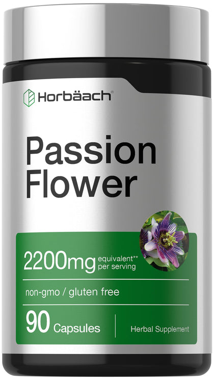 Horbäach gélules de fleurs de passiflore 90 gélules avant vue