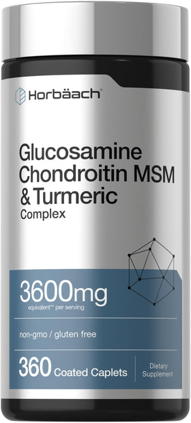 Horbäach Glucosamine Chondroitin MSM 360 comprimés vue de face