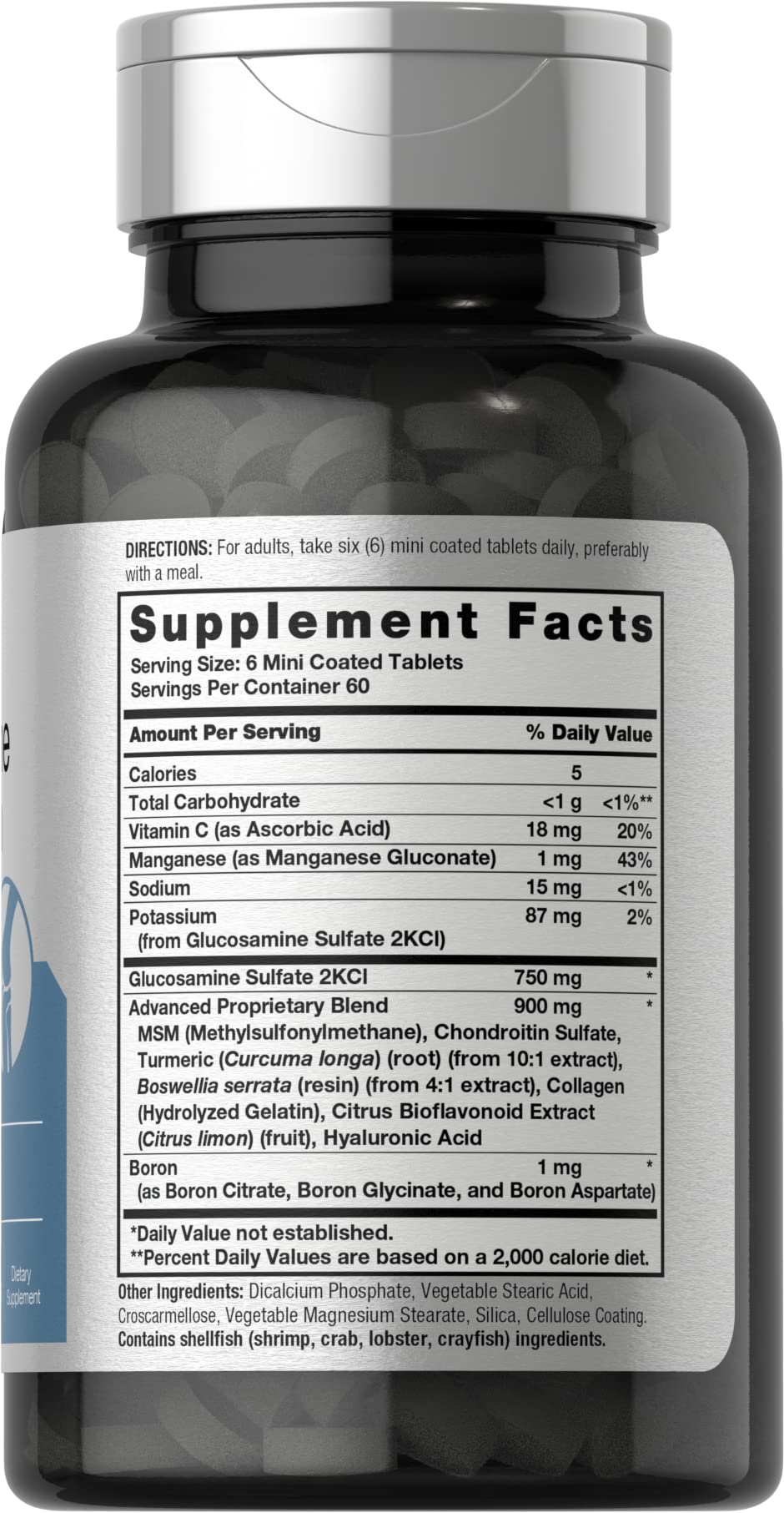 Horbäach Glucosamine Chondroitin MSM Curcuma emballage et étiquette