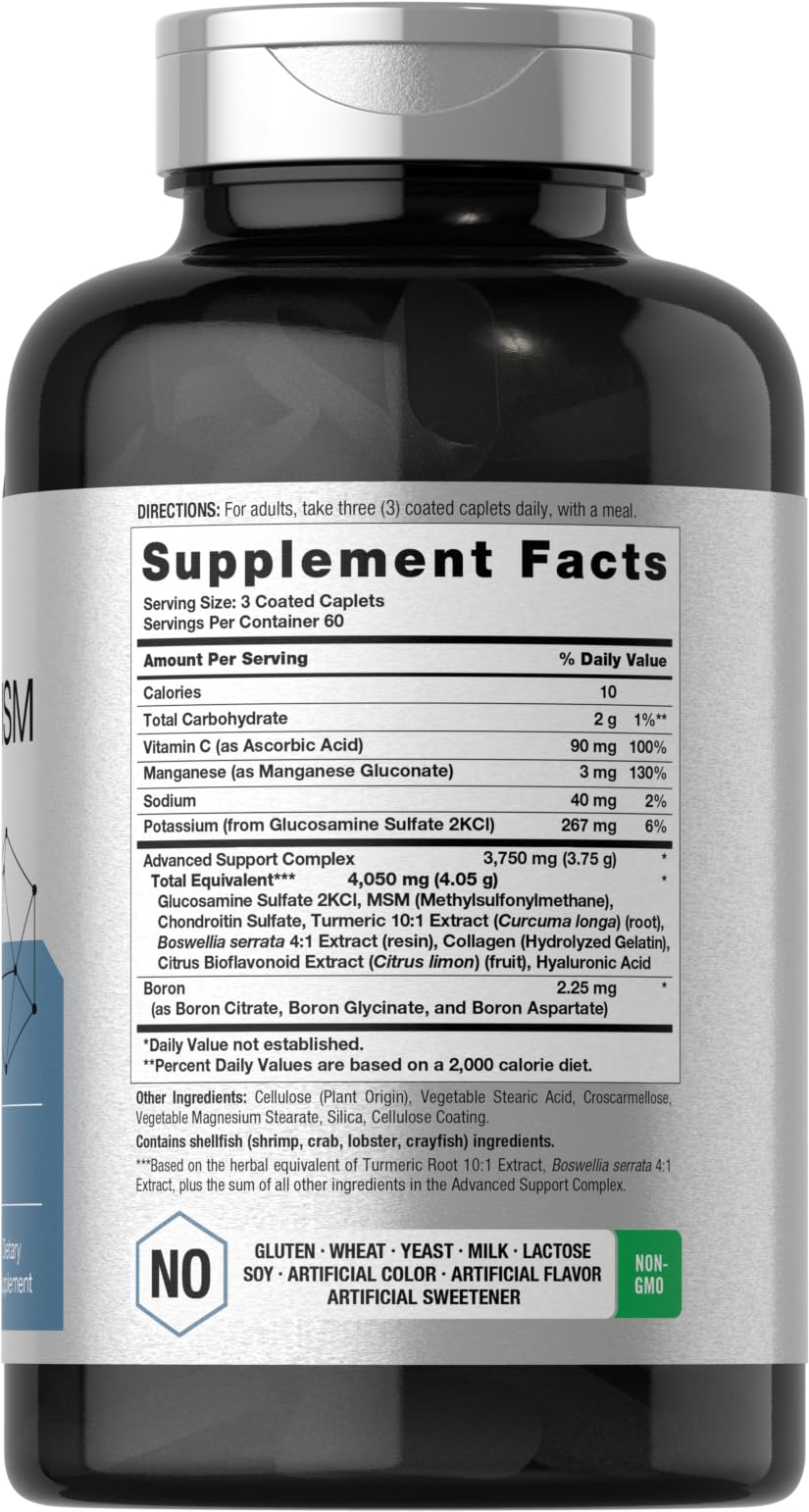 Horbäach Glucosamine Chondroitin MSM détails des ingrédients