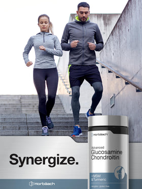 Horbäach Glucosamine Chondroitin sur un fond neutre