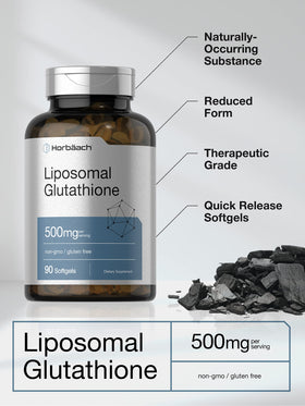 Horbäach Glutathione Liposomal 500mg gélules dans l'emballage