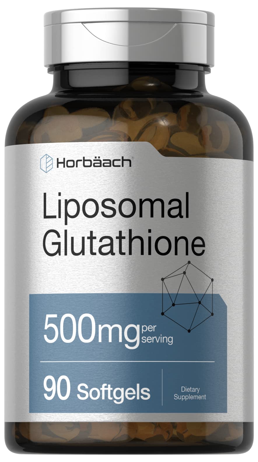 Horbäach Glutathione Liposomal 500mg gélules vue de face