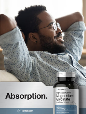 Horbäach Glycinate de Magnésium 1330mg 250 capsules avec étiquette