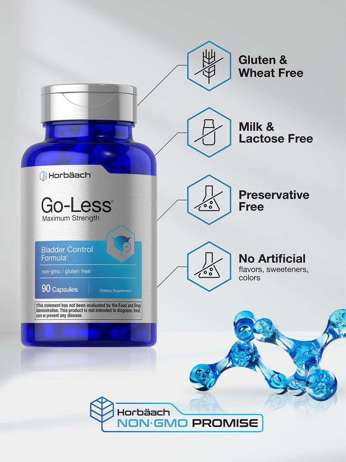Horbäach Go Less capsules, vue arrière de la boîte