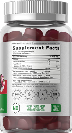 Horbäach Gummies de Betterave, emballage avec fraises