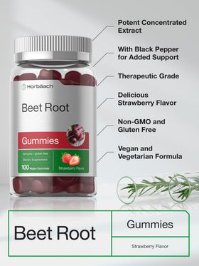 Horbäach Gummies de Betterave, vue de côté