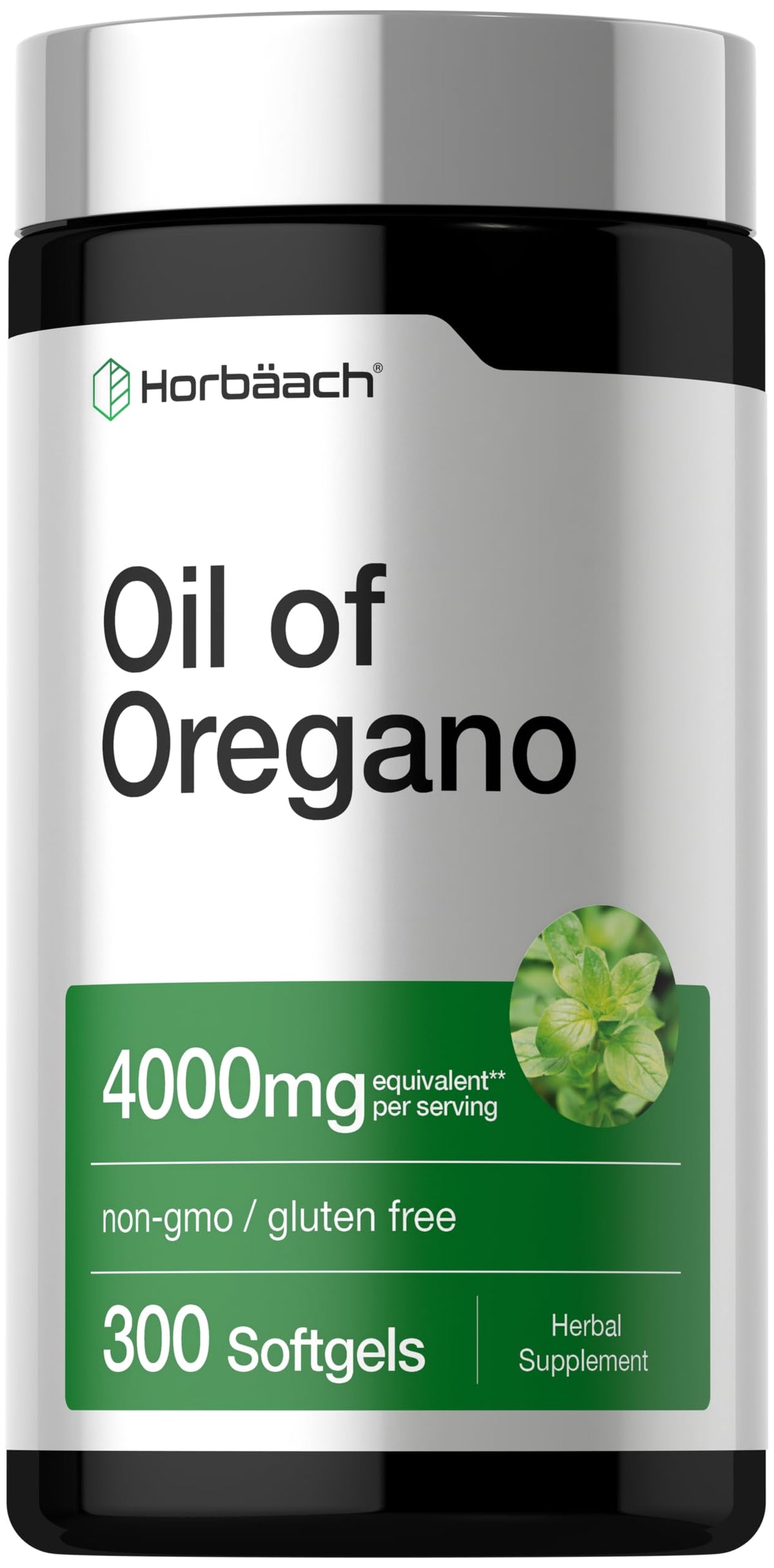 Horbäach Huile d'Origan 300 gélules molles vue de face