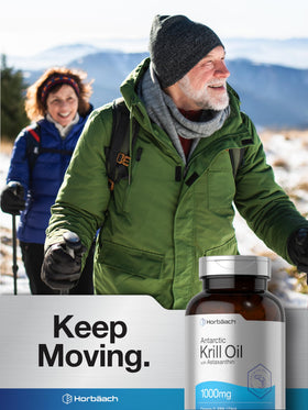 Horbäach Huile de Krill Antarctique 1000 mg gélules en gros plan