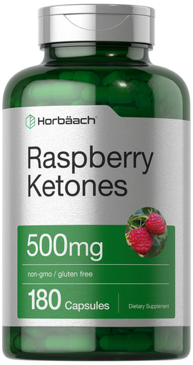Horbäach Ketones de Framboise 500mg 180 Capsules vue avant