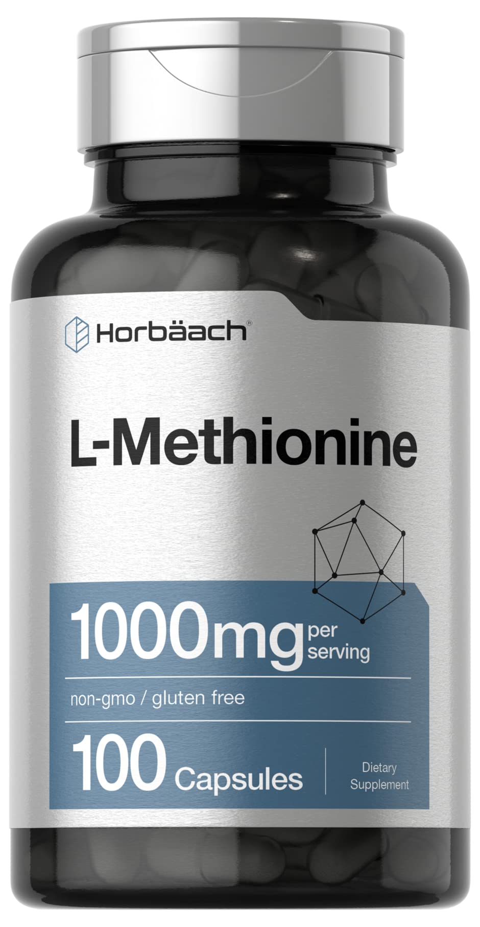 Horbäach L-Méthionine 1000mg boîte avant vue