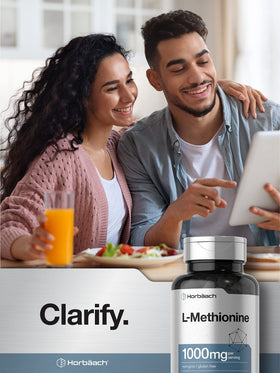 Horbäach L-Méthionine 1000mg emballage avec ingrédients