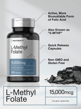 Horbäach L-Méthylfolate 15000 mcg emballage
