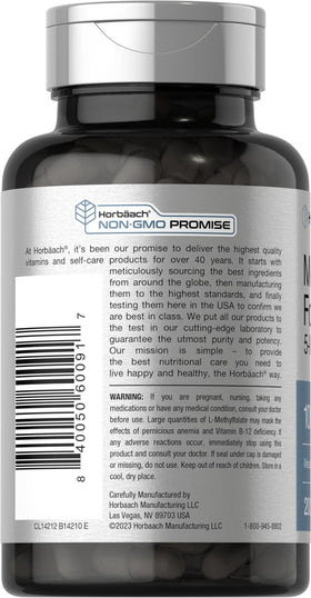 Horbäach Methyl Folate 1000 mcg capsules ouvertes