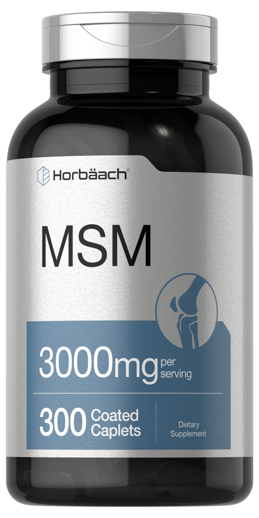 Horbäach MSM 3000mg comprimés enrobés vue de face