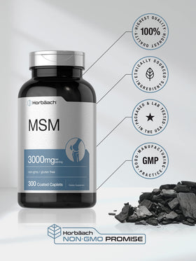 Horbäach MSM 3000mg vue arrière de l'emballage