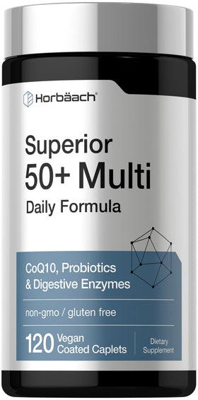 Horbäach Multivitamines 50+ boîte de 120 comprimés vue de face