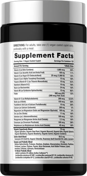 Horbäach Multivitamines 50+ comprimés enrobés végétaliens