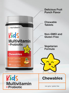 Horbäach Multivitamines pour Enfants arrière de l'emballage