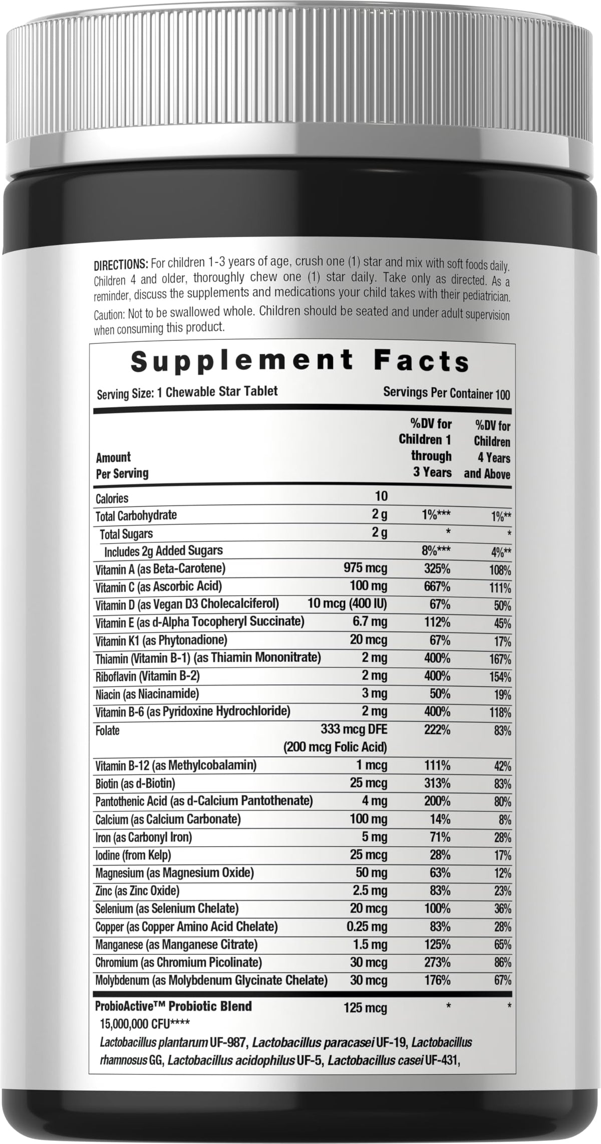 Horbäach Multivitamines pour Enfants comprimés en forme d'étoile