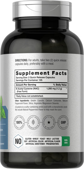 Horbäach NAC N-Acétylcystéine 1200mg boîte avec étiquettes