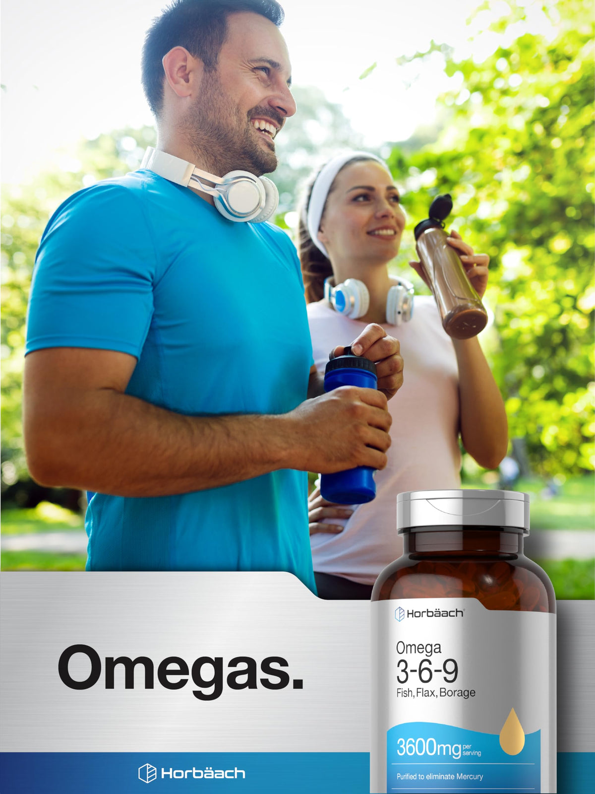 Horbäach Omega 3-6-9 gélules souples, étiquette de qualité