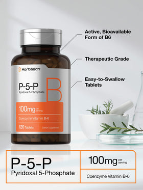 Horbäach P5P Vitamine B6 100mg 120 comprimés végétariens côté