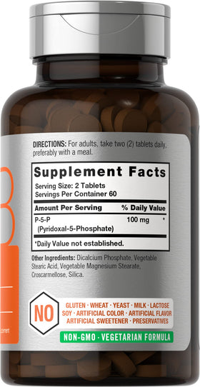 Horbäach P5P Vitamine B6 100mg 120 comprimés végétariens emballage