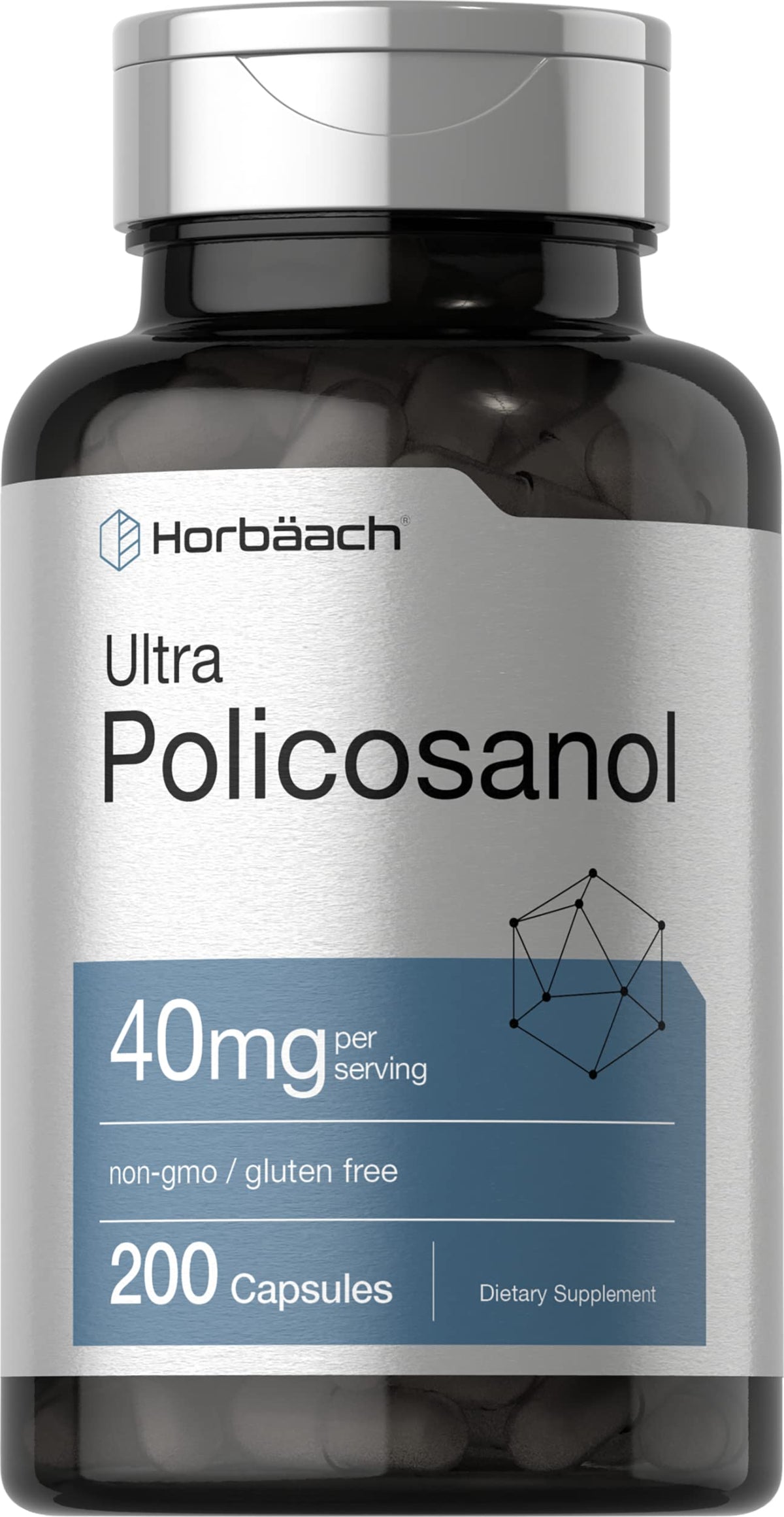 Horbäach Policosanol 40mg 200 capsules devant