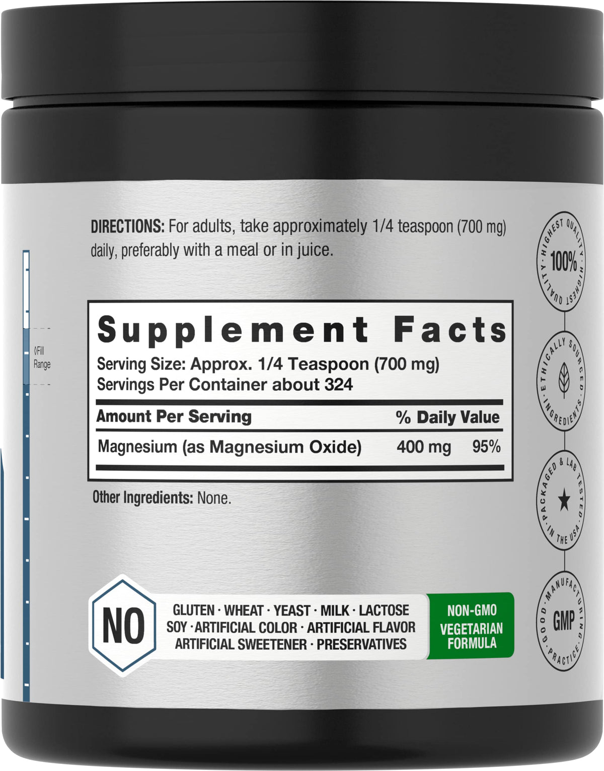 Horbäach Poudre d'Oxyde de Magnésium 400 mg par portion