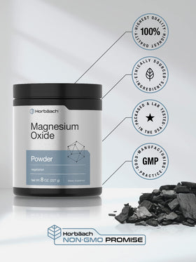 Horbäach Poudre d'Oxyde de Magnésium emballage ouvert
