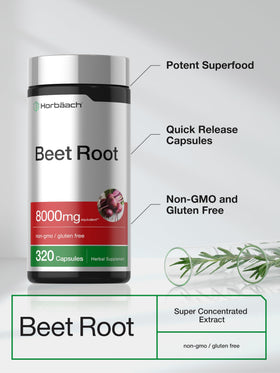 Horbäach Poudre de Betterave en Gélules, présentation sur table