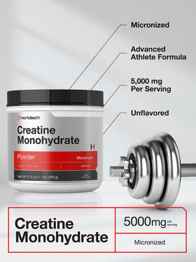 Horbäach Poudre de Créatine Monohydrate 621g étiquette