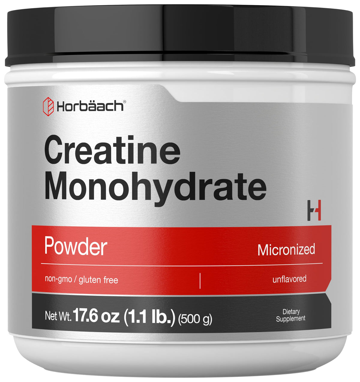 Horbäach Poudre de Créatine Monohydrate 621g vue avant