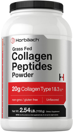 Horbäach Poudres de Peptides de Collagène 40 oz, emballage avant