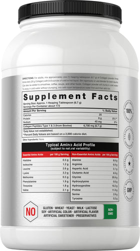 Horbäach Poudres de Peptides de Collagène 40 oz, vue de côté