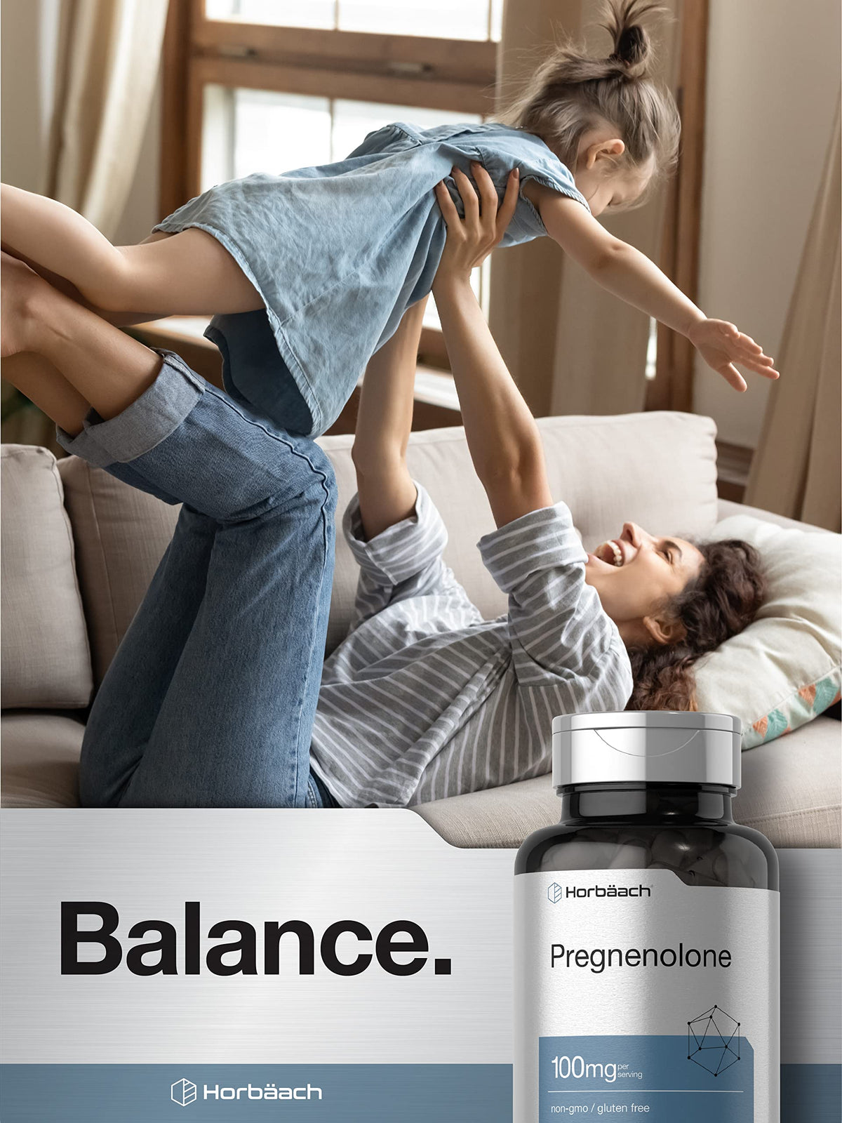 Horbäach Pregnenolone 100mg capsules avec des ingrédients