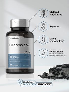 Horbäach Pregnenolone 100mg capsules sur une table