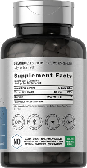 Horbäach Quercétine 1000mg 100 capsules côté