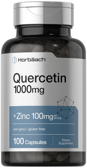 Horbäach Quercétine 1000mg 100 capsules vue de face