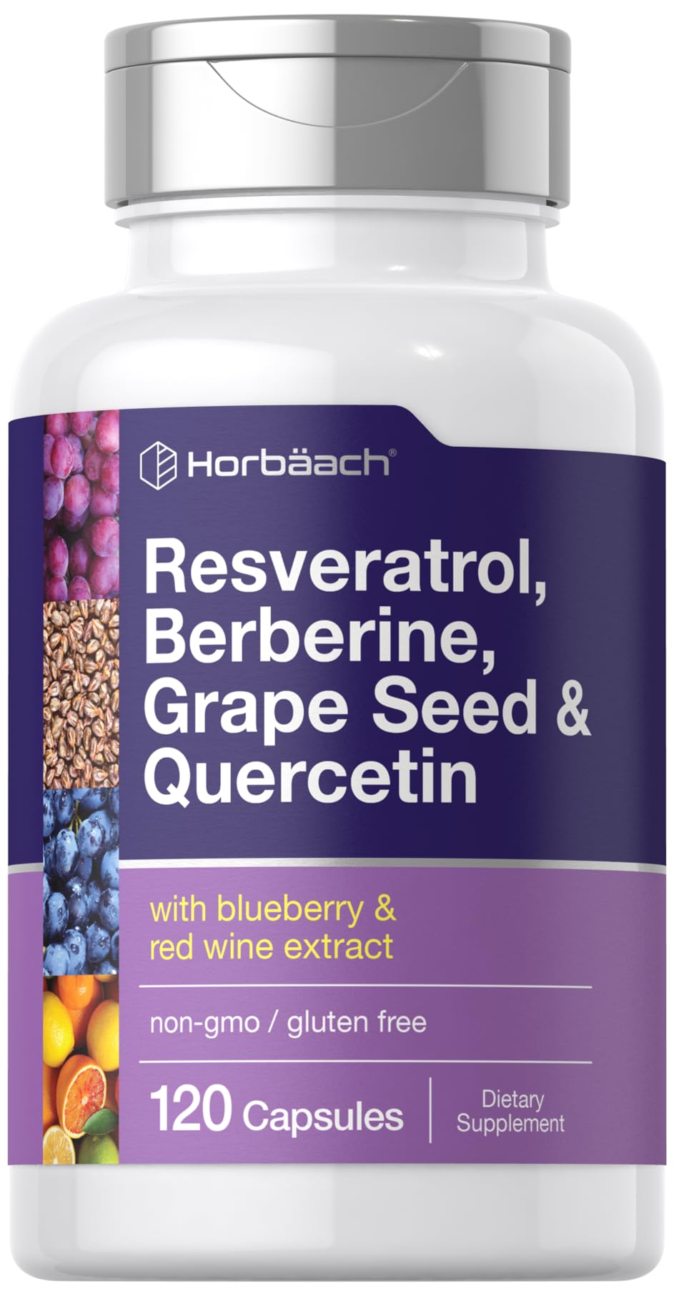 Horbäach Resveratrol 120 capsules avant de la bouteille