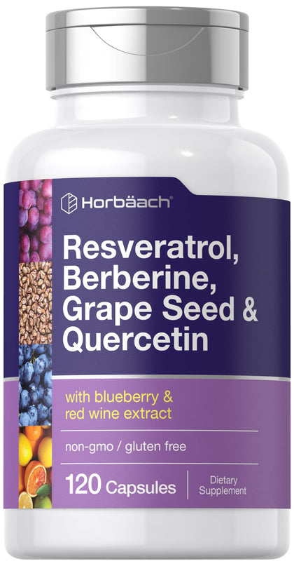 Horbäach Resveratrol 120 capsules avant de la bouteille