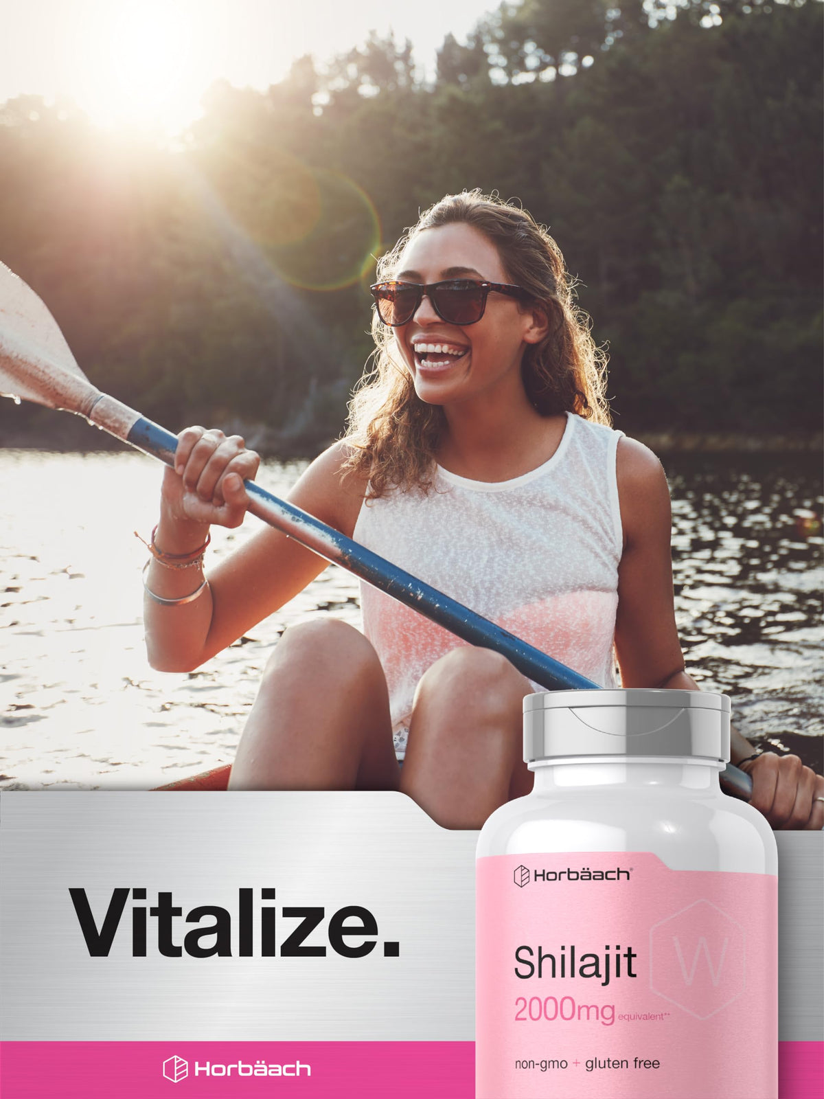 Horbäach Shilajit 100 Capsules arrière avec mention de pureté