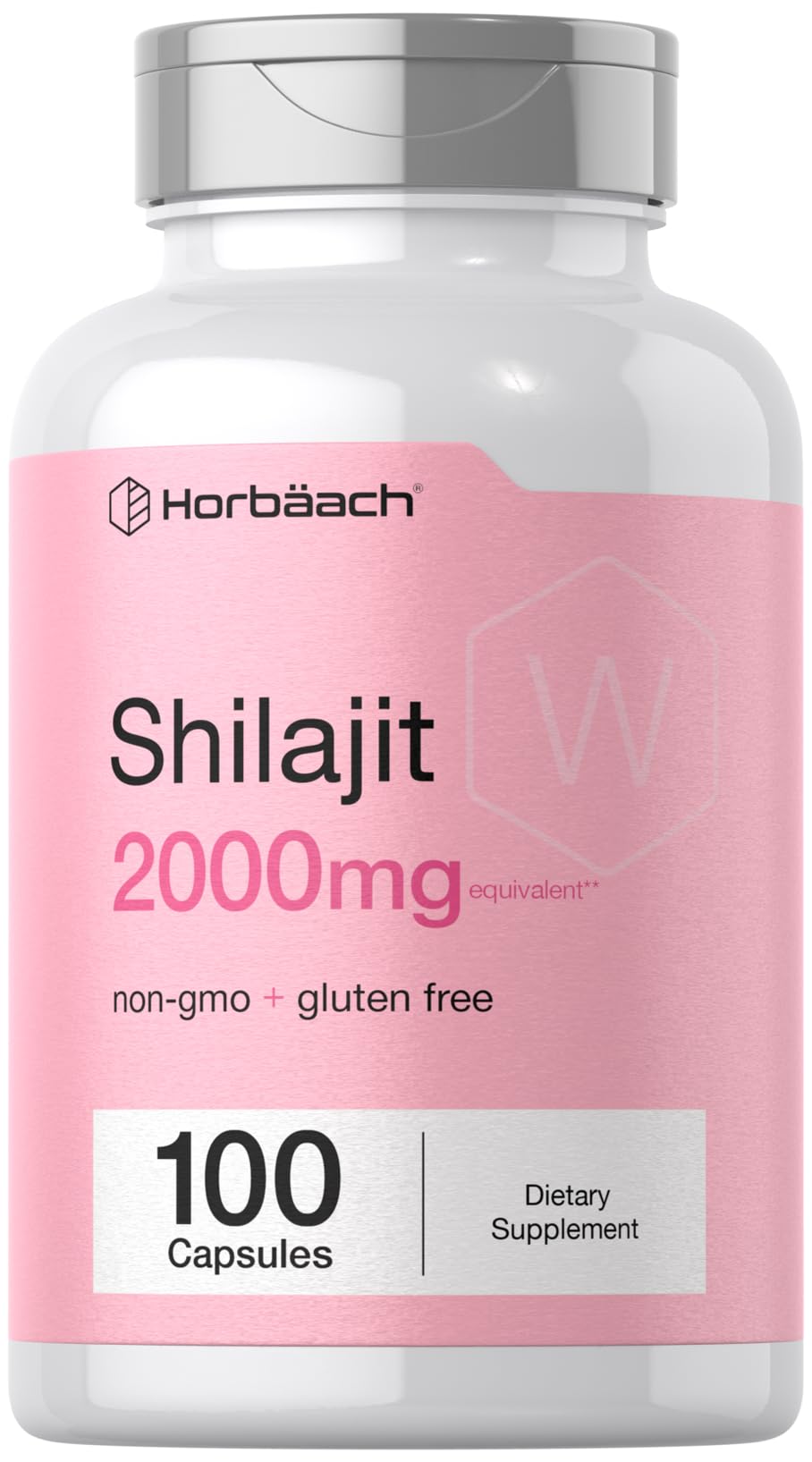 Horbäach Shilajit 100 Capsules boîte vue de face