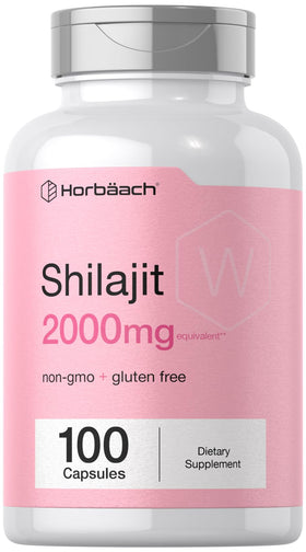 Horbäach Shilajit 100 Capsules boîte vue de face