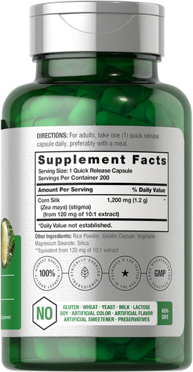 Horbäach Soie de Maïs Capsules - étiquette détaillée