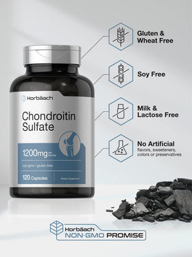 Horbäach sulfate de chondroïtine 1200mg capsules avec étiquette