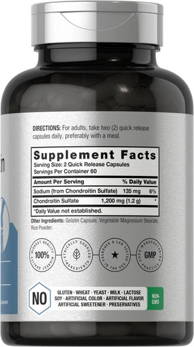 Horbäach sulfate de chondroïtine 1200mg capsules vue arrière